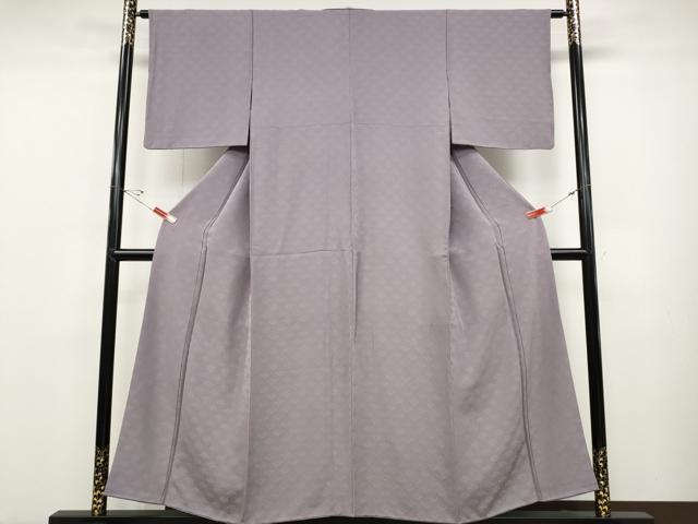 平和屋着物●上質な色無地　花束地紋　紅藤色　正絹　逸品　CABD0025ut
