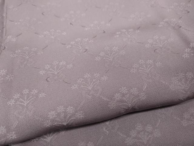 平和屋着物●上質な色無地　花束地紋　紅藤色　正絹　逸品　CABD0025ut