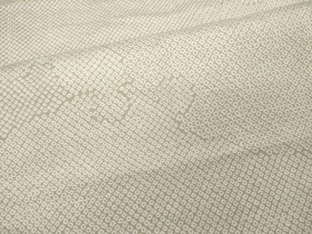 平和屋着物●男性　結城紬　雪輪鹿の子文　証紙付き　正絹　逸品　CABD0043ut_5