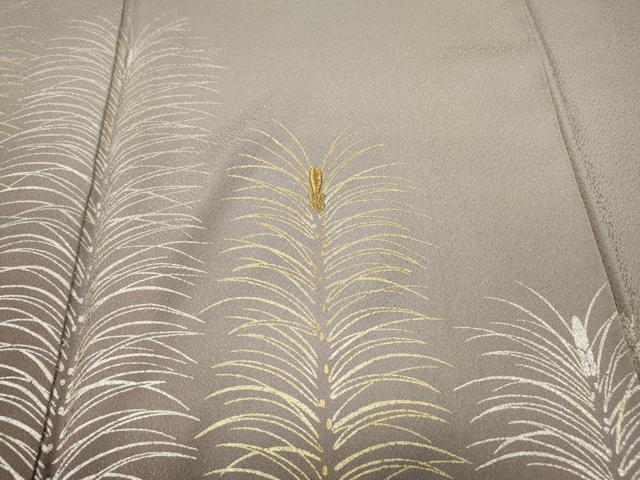 平和屋着物●色留訪問着　刺繍　草葉文　暈し染め　金銀彩　正絹　逸品　CABD0116ut 平和屋着物□豪華色留袖 風景文 暈し染め 金彩 正絹 逸品 CABG6460xeの