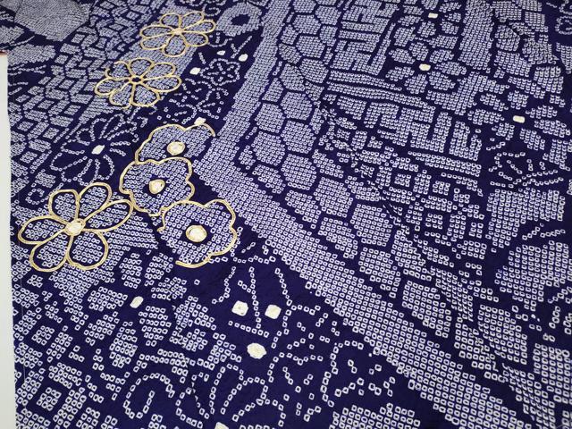 平和屋着物●豪華振袖　総絞り　駒刺繍　吉祥舞花文　正絹　逸品　CABD0153ut_5