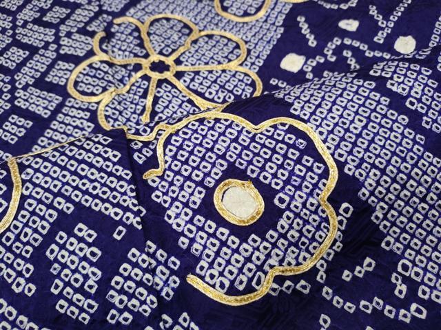平和屋着物●豪華振袖　総絞り　駒刺繍　吉祥舞花文　正絹　逸品　CABD0153ut_7