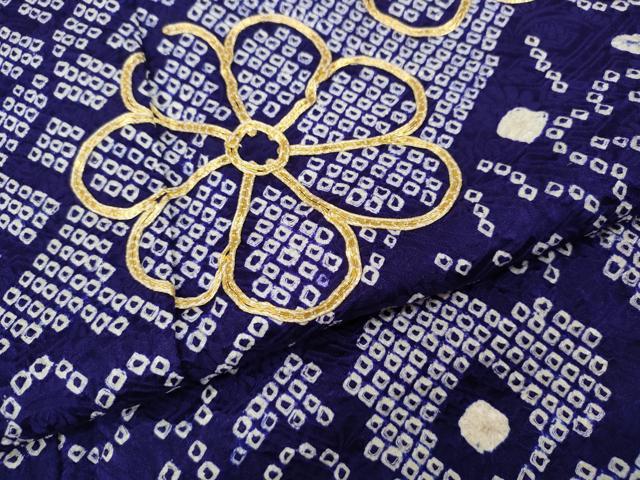 平和屋着物●豪華振袖　総絞り　駒刺繍　吉祥舞花文　正絹　逸品　CABD0153ut_8