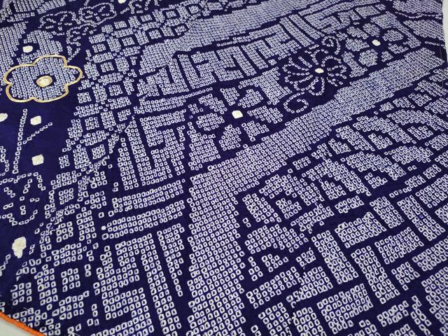 平和屋着物●豪華振袖　総絞り　駒刺繍　吉祥舞花文　正絹　逸品　CABD0153ut_6