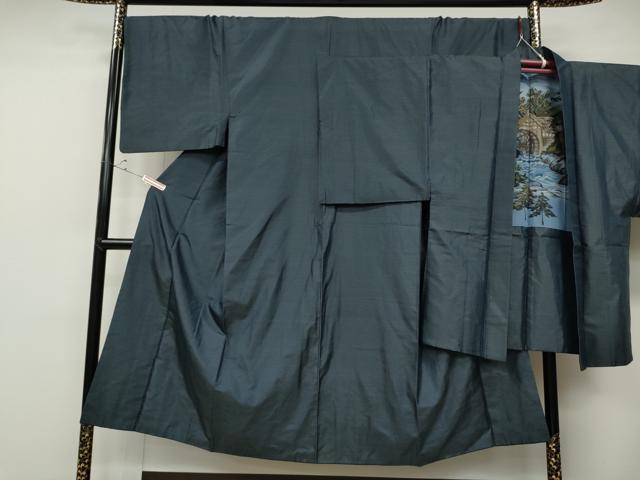 平和屋着物●男性　本場大島紬　アンサンブル　80亀甲　総詰め　正絹　逸品　CABD0169ut