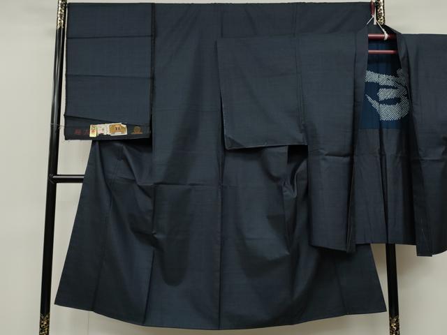 平和屋着物●男性　本場大島紬　アンサンブル　100亀甲　総詰め　証紙付き　正絹　逸品　未使用　CABD0181ut