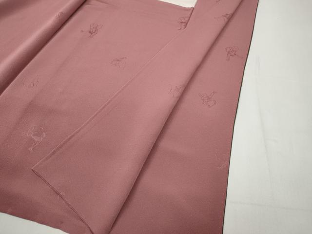 平和屋着物●上質なお召　切嵌吉祥文　正絹　逸品　CABD0186ut_6