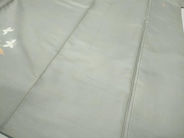 平和屋着物●本加賀友禅作家　成竹登茂男　訪問着　白山紬　枝花文　そごう扱い　正絹　逸品　CABD0197ut 平和屋着物○本加賀友禅作家 成竹登茂男 訪問着 白山紬 枝花文 そごう
