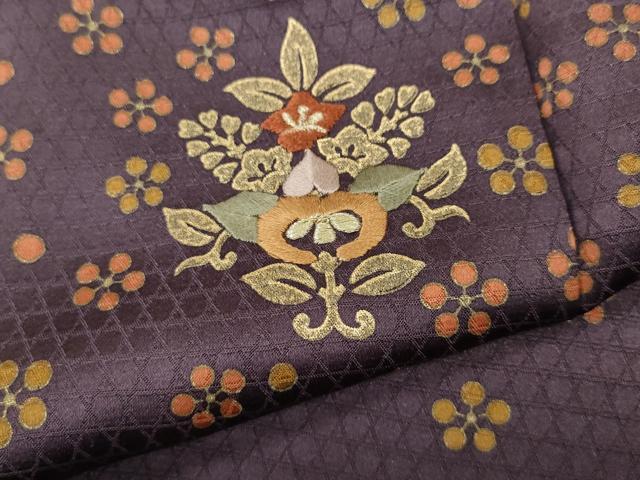 平和屋着物●訪問着　刺繍　吉祥舞花文　暈し染め　金彩　正絹　逸品　CABD0201ut_6