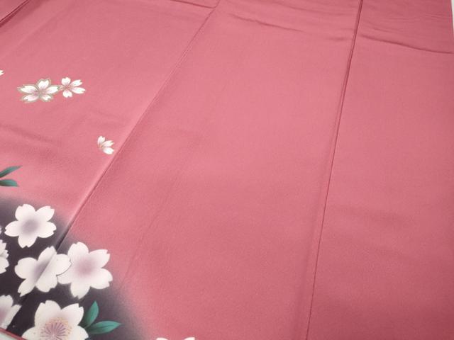 平和屋着物●豪華振袖　刺繍　舞桜文　暈し染め　金彩　正絹　逸品　CABD0223ut_6