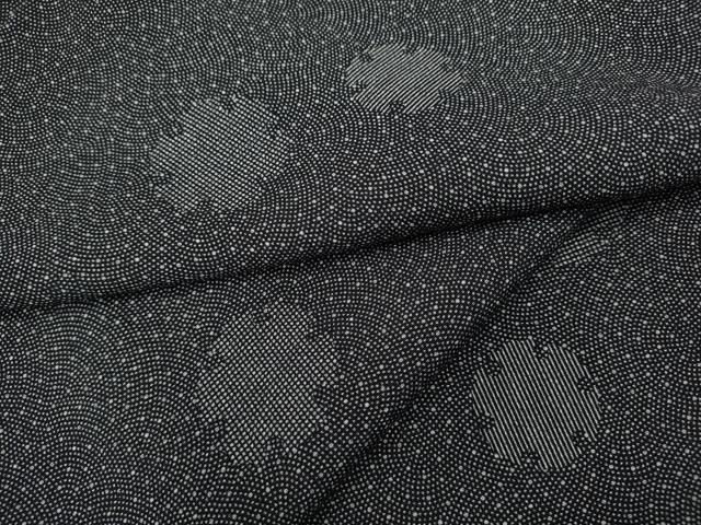 平和屋着物●江戸小紋　雪輪文　鮫小紋柄　正絹　逸品　CABD0226ut