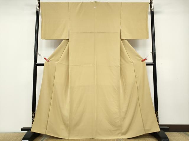 平和屋着物▽上質なお召　単衣　格子　正絹　逸品　DAAT9125az 平和屋着物▽上質なお召 単衣 格子 正絹 逸品 DAAT9125azの通販 by