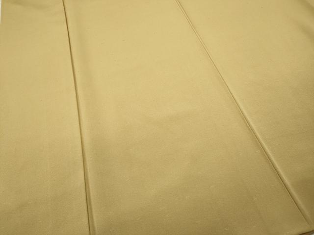 平和屋着物●上質な色無地　芥子色　お召縮緬　正絹　逸品　CABD0264ut 平和屋着物○上質な色無地 芥子色 お召縮緬 正絹 逸品 CABD0264utの