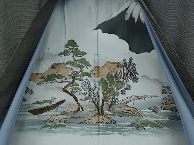 平和屋着物●男性　本塩沢　アンサンブル　絣文様　正絹　逸品　CABD0292ut 平和屋着物○男性 本塩沢 アンサンブル 絣文様 正絹 逸品 CABD0292ut