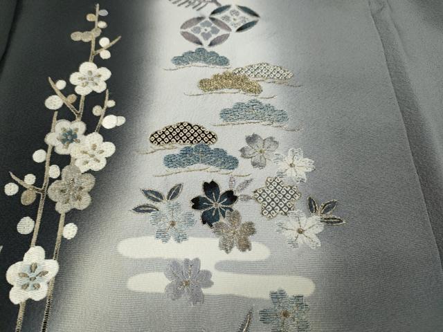 平和屋着物●訪問着　刺繍　蒔絵吉祥草花文　暈し染め　金糸　正絹　逸品　CABD0305ut 平和屋着物○訪問着 吉祥草花文 正絹 逸品 CABE6969ut - メルカリ
