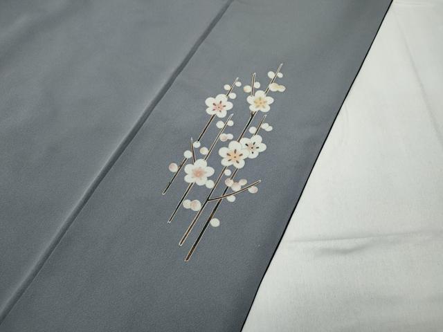 平和屋着物●訪問着　刺繍　蒔絵吉祥草花文　暈し染め　金糸　正絹　逸品　CABD0305ut 平和屋着物○訪問着 刺繍 蒔絵吉祥草花文 暈し染め 金糸 正絹 逸品