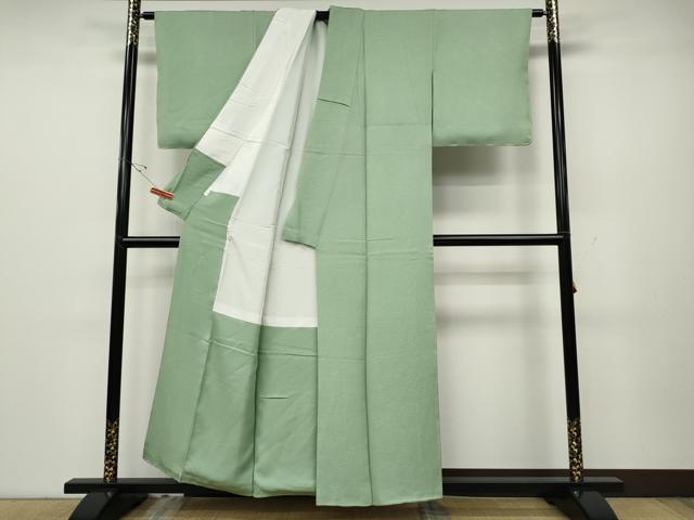 平和屋着物●上質な色無地　草花地紋　薄萌葱色　正絹　逸品　CABD0313ut 2026年最新】Yahoo!オークション -平和屋 着物 無地(色無地)の中古品