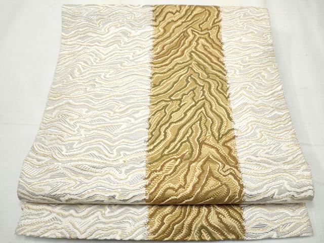 平和屋着物＊夏物　九寸名古屋帯　手描き　枝花文　正絹　逸品　DAAY8010cm 平和屋着物○塩瀬 九寸名古屋帯 作家物 手描き 枝花文 正絹 逸品
