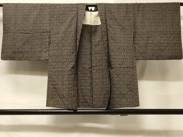 平和屋着物∞本場大島紬　羽織　龍郷絣　秋名バラ柄　正絹　逸品　CABD1304in 平和屋着物∞本場大島紬 羽織 龍郷絣 秋名バラ柄 正絹 逸品 CABD1304in