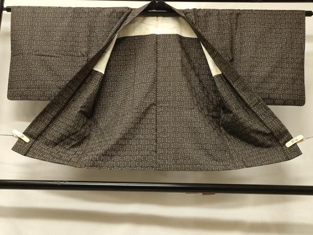 平和屋着物∞本場大島紬　羽織　龍郷絣　秋名バラ柄　正絹　逸品　CABD1304in 平和屋着物∞本場大島紬 羽織 龍郷絣 秋名バラ柄 正絹 逸品 CABD1304in
