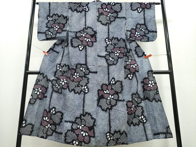 平和屋着物∴夏物　浴衣　有松鳴海絞り　舞花文　綿　逸品　CABD2433ng 18,720円
