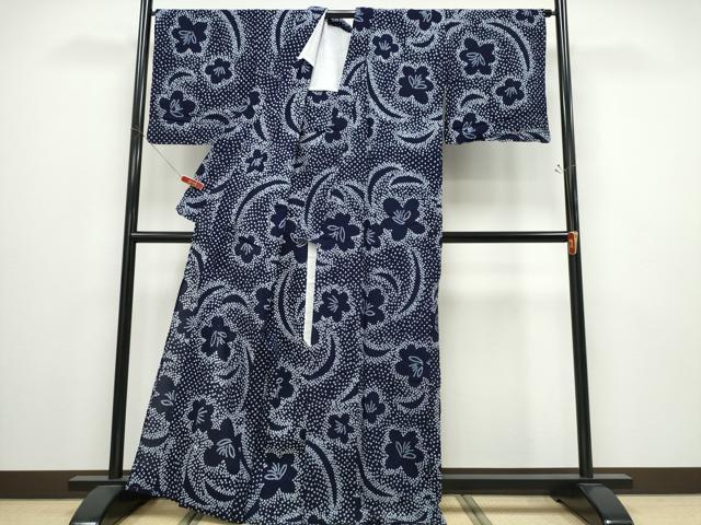 平和屋着物∴夏物　男性　浴衣　有松鳴海絞り　三浦絞り　綿　逸品　CABH1502ng 平和屋着物∴夏物 男性 浴衣 有松鳴海絞り 三浦絞り 綿 逸品