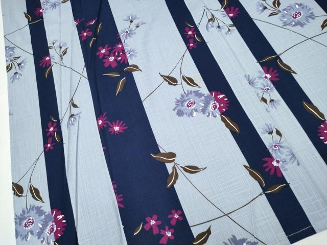 平和屋着物∴夏物　浴衣　舞花間道　綿　逸品　CABD2532ng_3