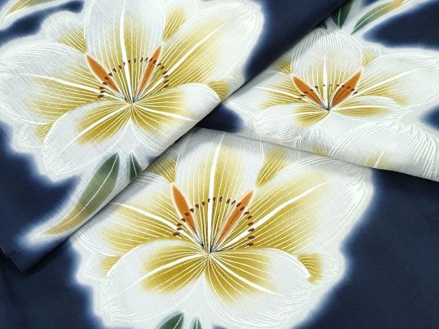 平和屋着物∴夏物　浴衣　舞花文　綿　逸品　CABD2671ng