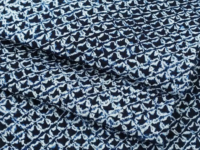 平和屋着物∴夏物　男性　浴衣　有松鳴海絞り　綿　逸品　CABD2723ng