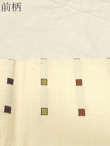 平和屋着物●九寸名古屋帯 幾何学文 正絹 逸品 CABD4167dy 平和屋着物●九寸名古屋帯 幾何学文 正絹 逸品 CABD4167dy