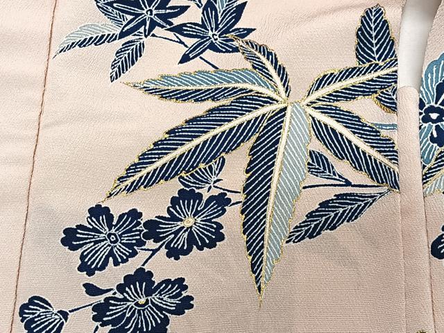 平和屋着物∞羽織 型染め 草花文 金彩 正絹 逸品 CABD4403ua 【公式通販】