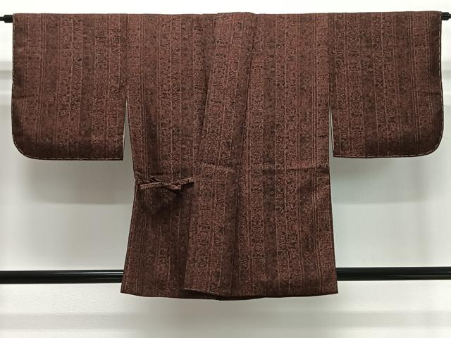 平和屋着物∞道中着　更紗動物花文　反端付き　正絹　逸品　CABD4412ua 平和屋着物∞道中着 更紗動物花文 反端付き 正絹 逸品 CABD4412uaの