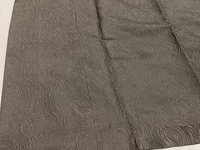 平和屋着物∞道行コート　舞葉地紋　利休白茶色　正絹　逸品　未使用　CABD4419ua 平和屋着物∞道行コート 舞葉地紋 利休白茶色 正絹 逸品 未使用