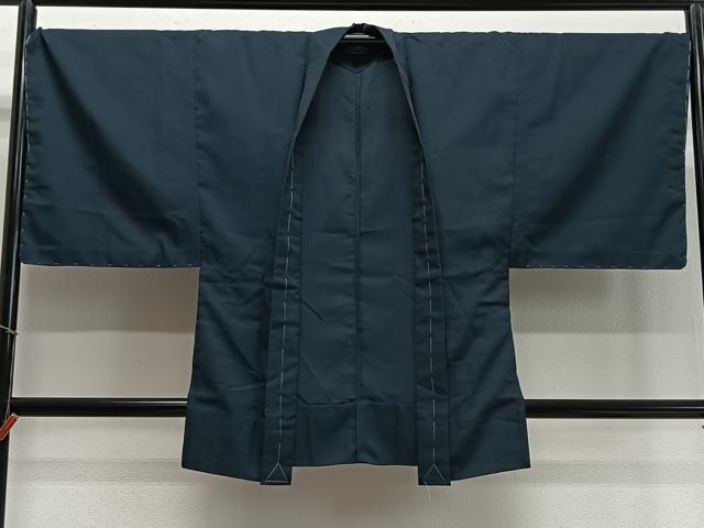 平和屋着物∞男性　羽織　お召地　鹿の子文　正絹　逸品　未使用　CABD4426ua