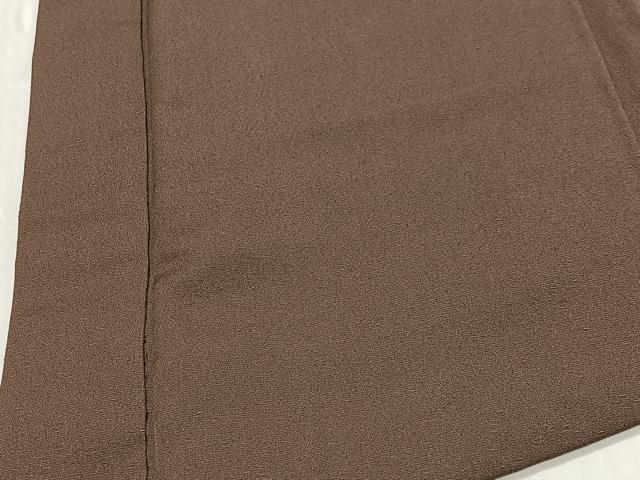 平和屋着物∞男性 長羽織 だるま 砺茶色 正絹 逸品 CABD4727ua