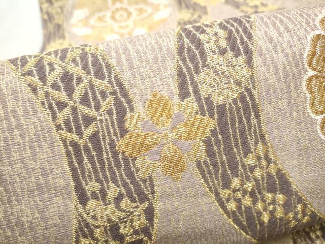 平和屋着物●六通柄袋帯　立涌花文　金糸　正絹　逸品　CABD5620hy 平和屋着物○六通柄袋帯 立涌花文 金糸 正絹 逸品 CABD5620hyの通販は