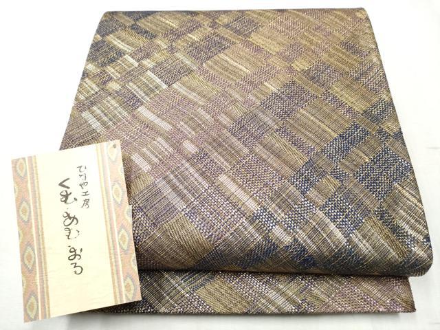 平和屋着物●名門木屋太　今河織物　六通柄袋帯　枝花文　正絹　逸品　CABD5795hy 平和屋着物○名門木屋太 今河織物 六通柄 本袋帯 花鳥文 正絹 逸品