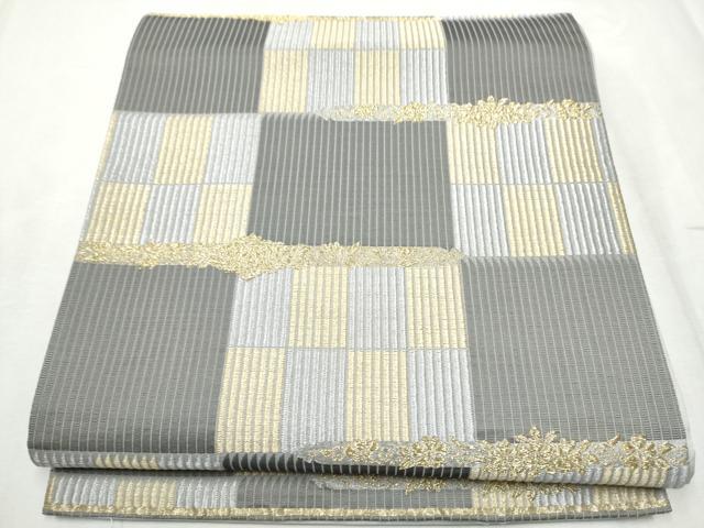 平和屋着物●六通柄袋帯　秘宝鎧段文　金銀糸　正絹　逸品　CABD5780hy 平和屋着物○六通柄袋帯 秘宝鎧段文 金銀糸 正絹 逸品 CABD5780hy