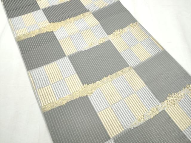 平和屋着物○六通柄袋帯 秘宝鎧段文 金銀糸 正絹 逸品 CABD5780hy