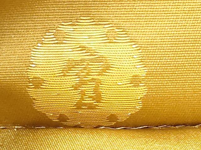 平和屋着物●ジャパンオートクチュール　渡辺雪三郎　六通柄袋帯　枝花文　金糸　さが美扱い　正絹　逸品　CABD5973hy_5