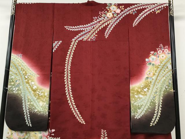 平和屋着物●豪華振袖　辻が花　暈し染め　金銀彩　やまと誂製　正絹　逸品　CABD7326ut_2