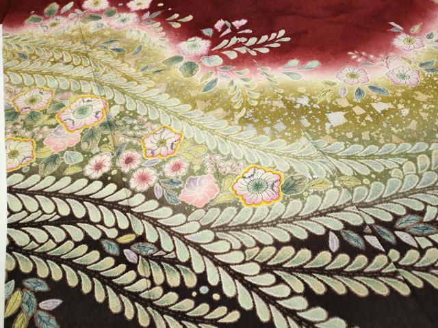 平和屋着物●豪華振袖　辻が花　暈し染め　金銀彩　やまと誂製　正絹　逸品　CABD7326ut_5