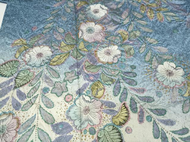 平和屋着物●訪問着　辻が花　絞り　暈し染め　金彩　正絹　逸品　CABD7328ut_2