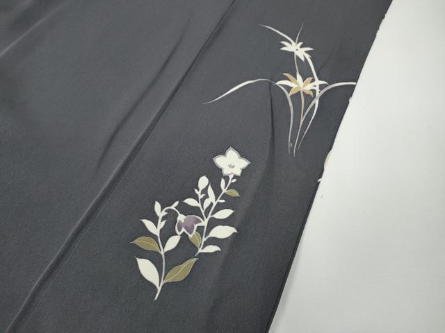 平和屋着物●訪問着　駒刺繍　草花丸文　金彩　正絹　逸品　CABD7439ut_7