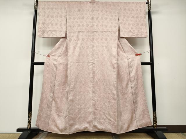 平和屋着物●名門　藤娘きぬたや・総絞り　杢目絞り　小紋　正絹　逸品　CABB5054vp 杢目絞り 藤娘きぬたや・総絞り 名門 反端付き 平和屋本店○極上 正絹