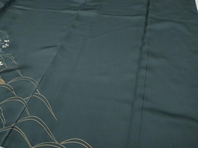 平和屋着物●訪問着　駒刺繍　宝尽くし松花文　金彩　正絹　逸品　CABD7457ut 平和屋着物○訪問着 駒刺繍 宝尽くし松花文 金彩 正絹 逸品 CABD7457ut