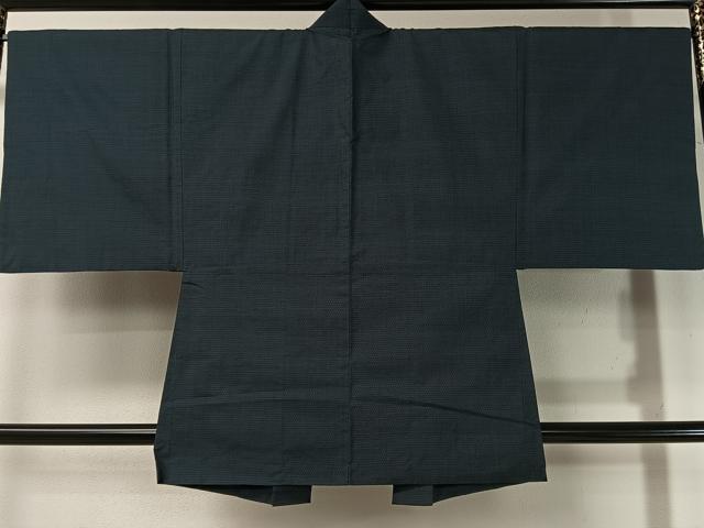 平和屋着物●男性　本場大島紬　アンサンブル　川畑春廣作　100亀甲　総詰め　証紙付き　正絹　逸品　CABD8025vp 平和屋着物○男性 本場大島紬 アンサンブル 川畑春廣作 100亀甲 総詰め