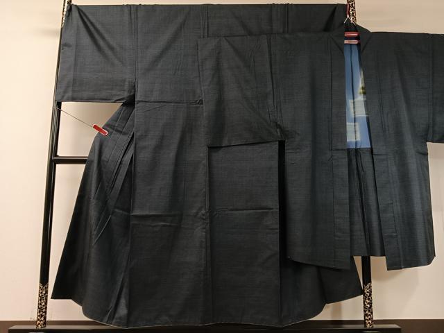 平和屋着物●男性　本場大島紬　アンサンブル　100亀甲　総詰め　キングサイズ　正絹　逸品　CABD8051vp