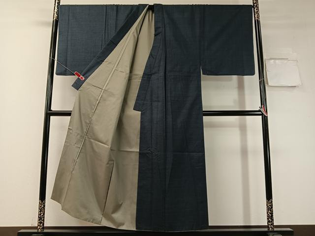平和屋着物●男性　本場大島紬　アンサンブル　100亀甲　総詰め　キングサイズ　正絹　逸品　CABD8051vp_1