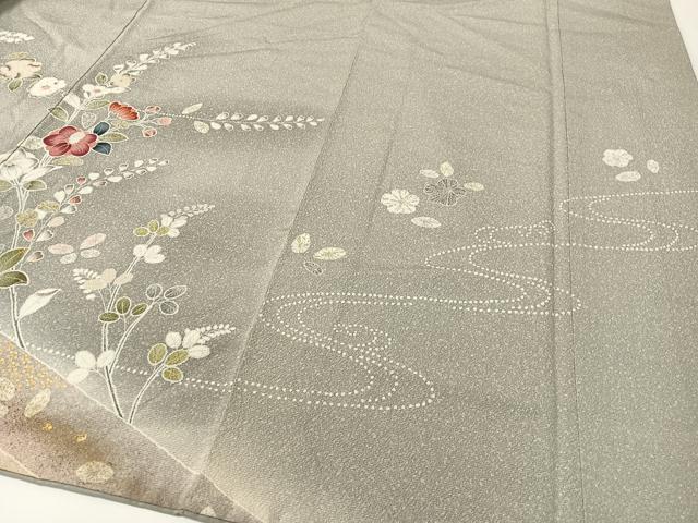 平和屋着物●訪問着　辻が花　暈し染め　金彩　正絹　逸品　CABD8114vp_3